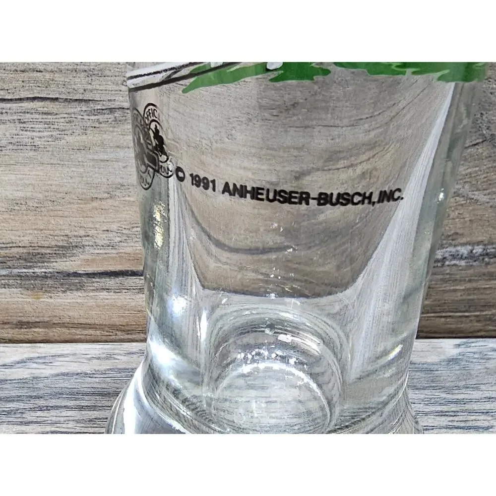 Budweiser 1991 Clydesdales Beer Pilsner Drinking Glass